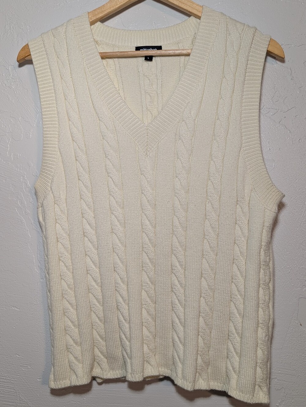 Cream Preppy Coastal Fisherman Knit Sweater Vest Old Money Academia University